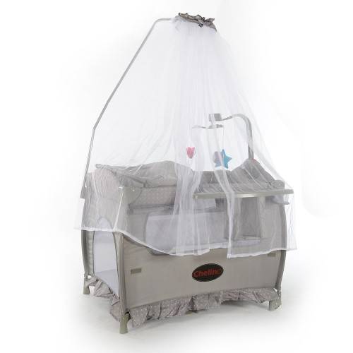 Camp Cots Chelino Tiffany Baby Camp Cot White Dots was sold for R1